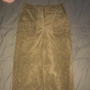 Wide legged corduroy pants